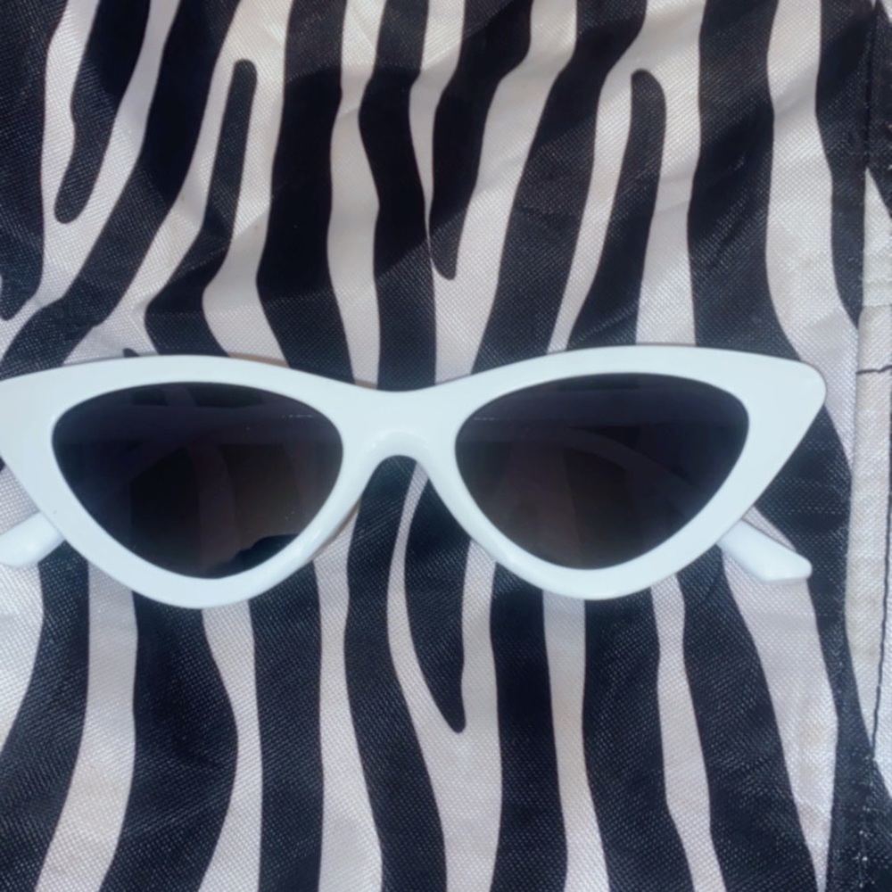 White partisan sunglasses